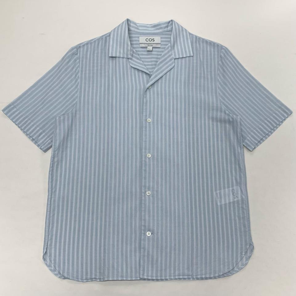 COS 코스 스트라이프 반팔 셔츠 (S)