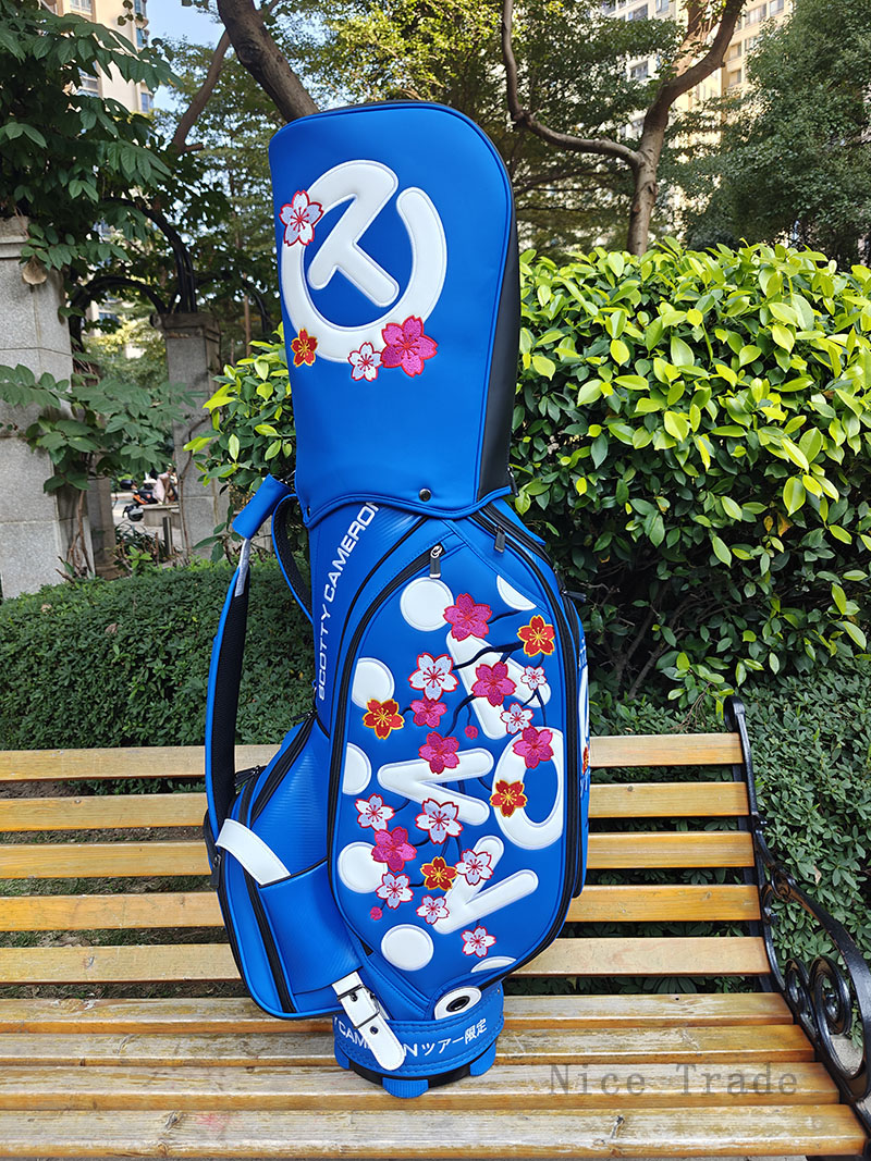 스카티카메론 포인트 사꾸라 방수 프로 캐디백(블루)