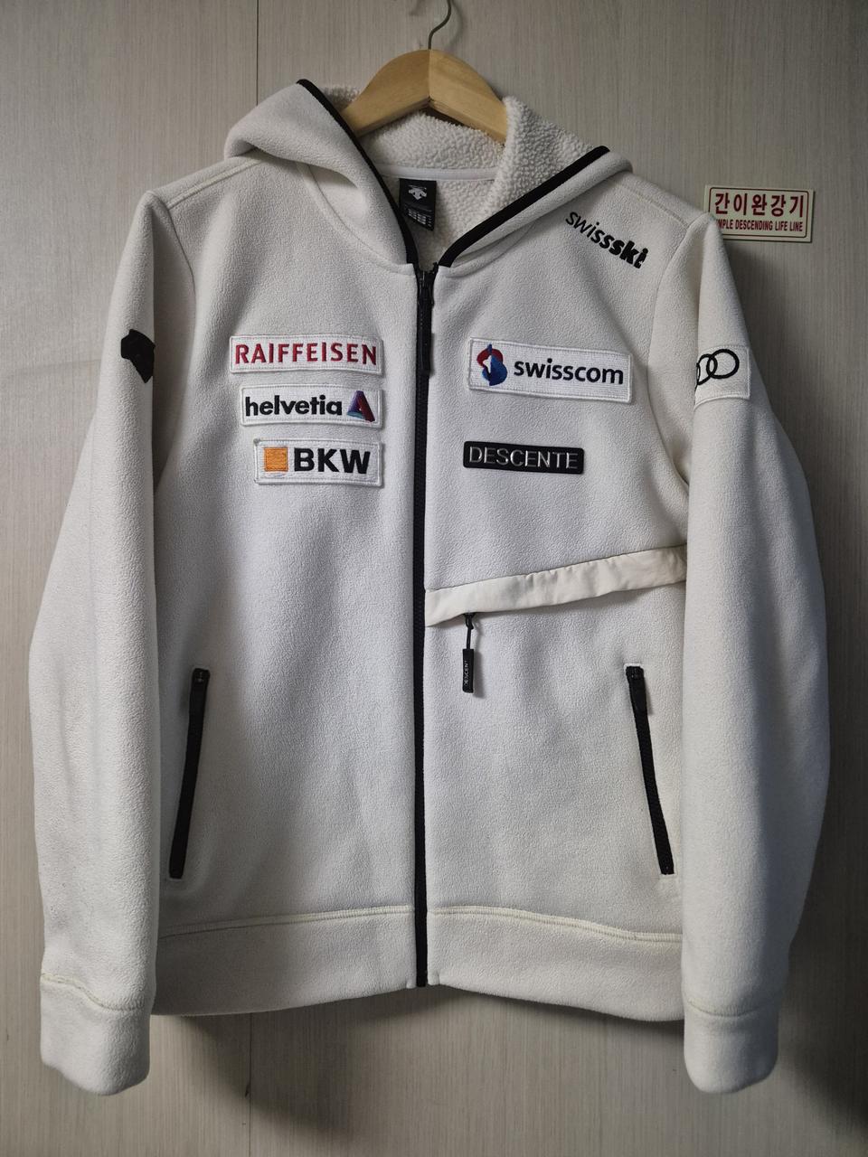 빈티지 데상트 아우디 폴라폴리스 후드집업 L