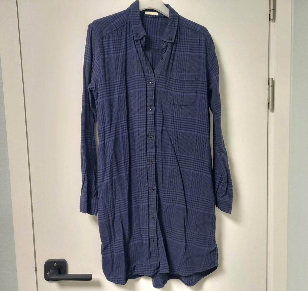 GU롱체크 남방