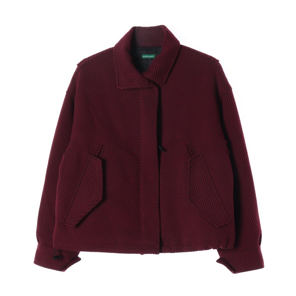 더 아이덴티티 프로젝트 22FW 트윌 니트 패디드 점퍼 재킷