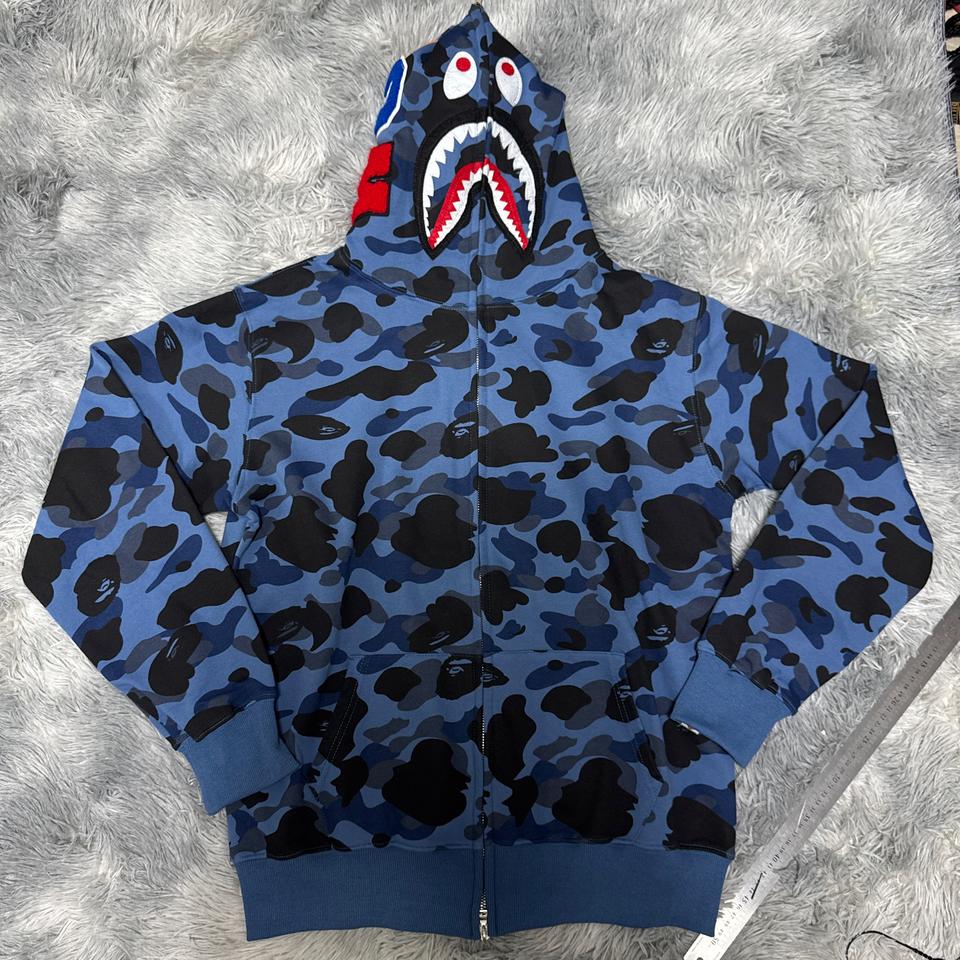 베이프 샤크후드집업 L사이즈