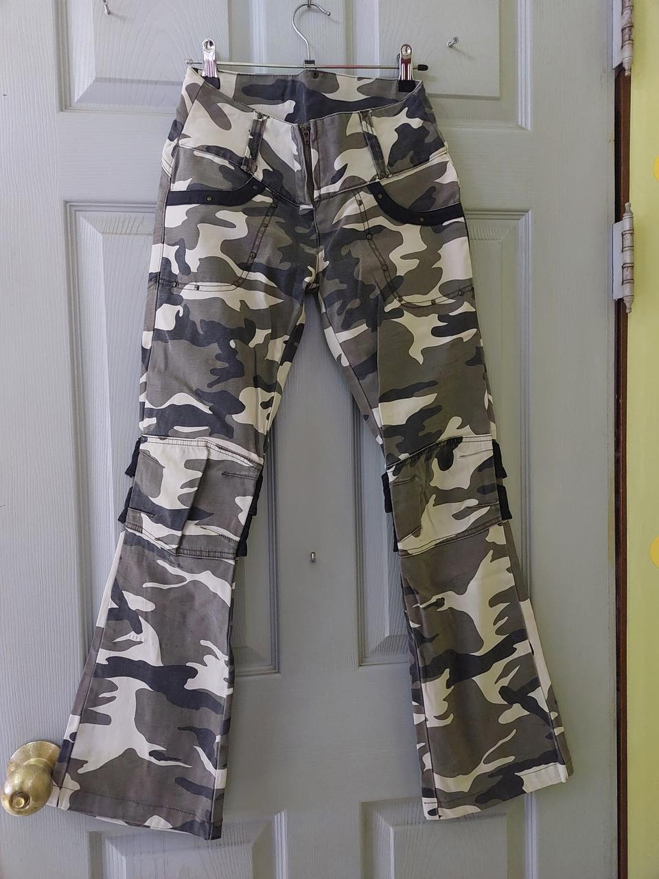 카모 플레어 팬츠 S