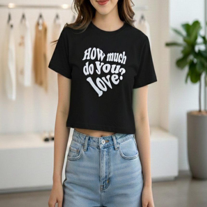 레터링 크롭 캐쥬얼 데일리 티셔츠ㅡ무배