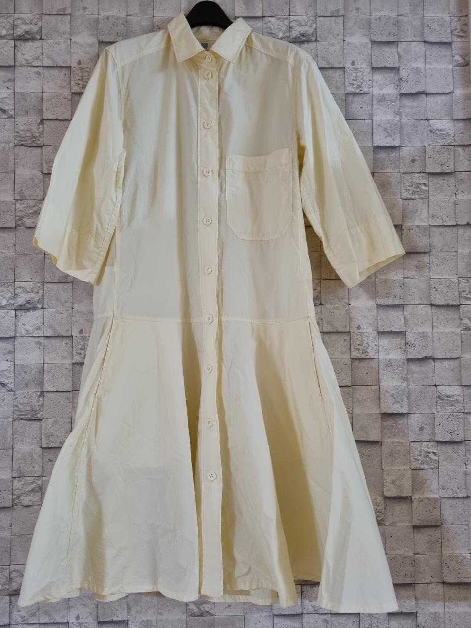 유니클로 연노랑 롱원피스