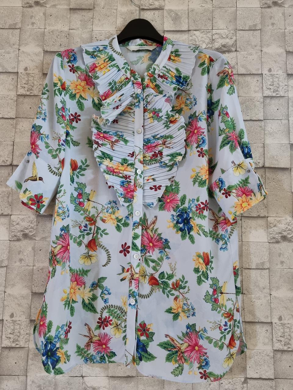 듀엘 불투명쉬폰 블라우스