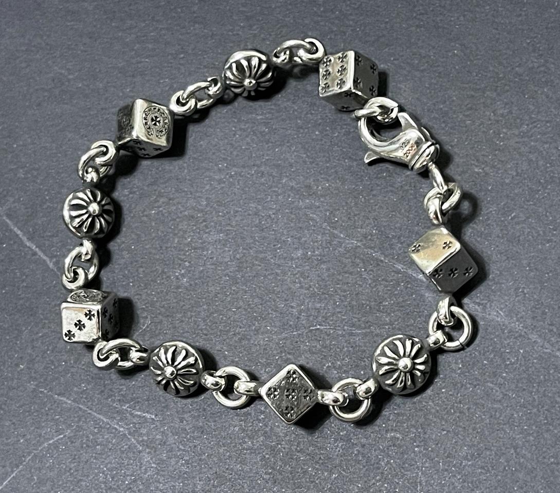 크롬하츠 다이스 크로스볼 팔찌 9링크 20.5cm 새상품