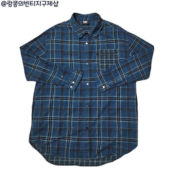 NBA 빈티지 스트릿 시카고 불스 체크 남방