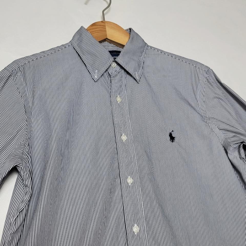 S 폴로 셔츠 블랙 스트라이프 클래식핏 랄프로렌