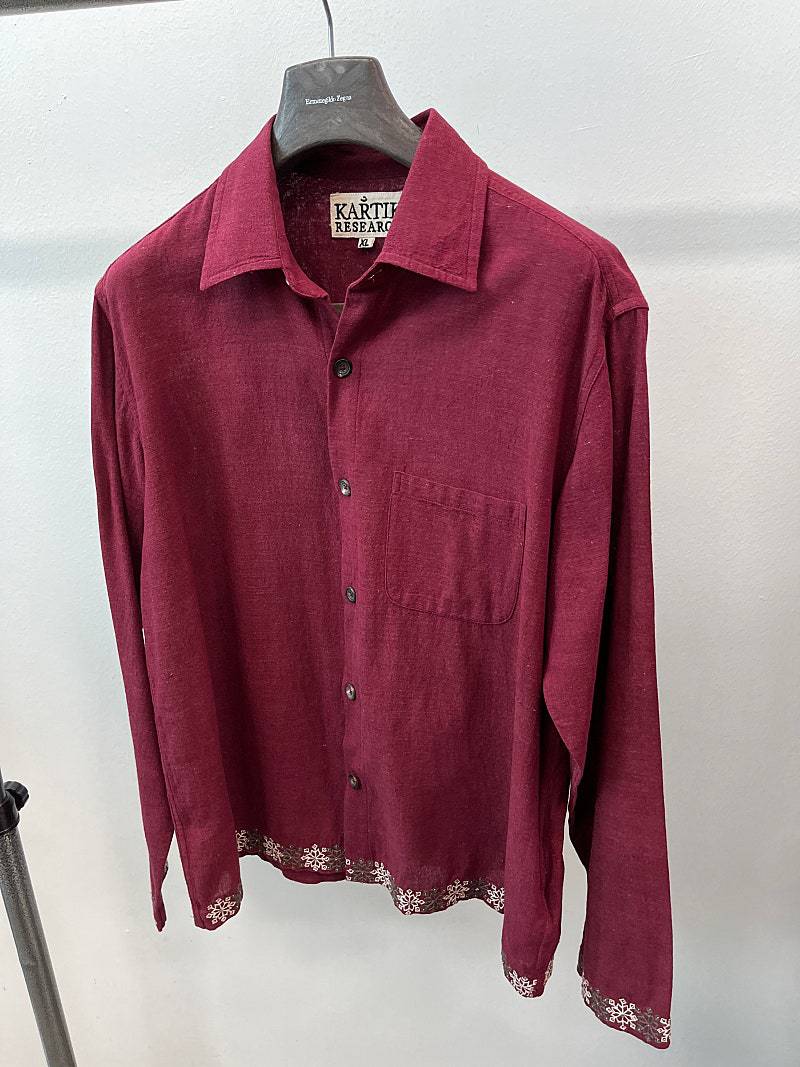 105) 카틱리서치 25ss 눈꽃 셔츠