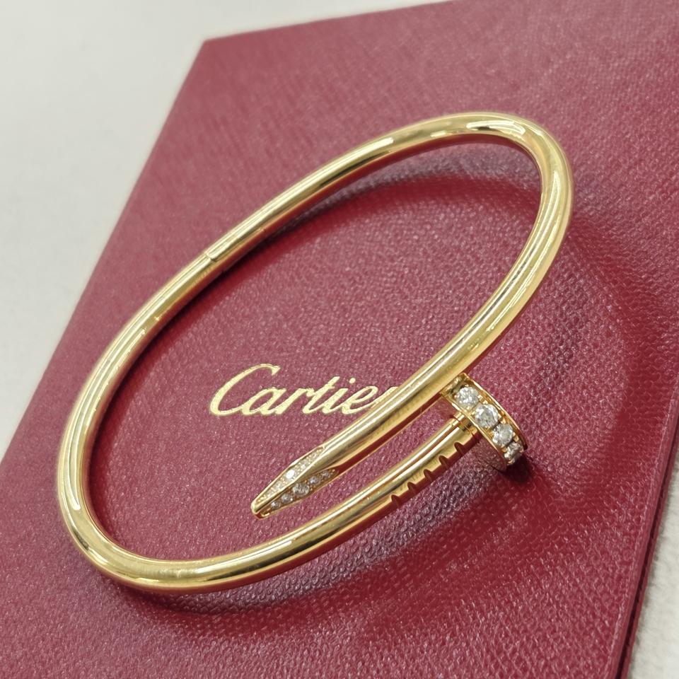 [17호] 까르띠에 저스트 앵끌루 하프 다이아 로즈 핑크 골드 클래식