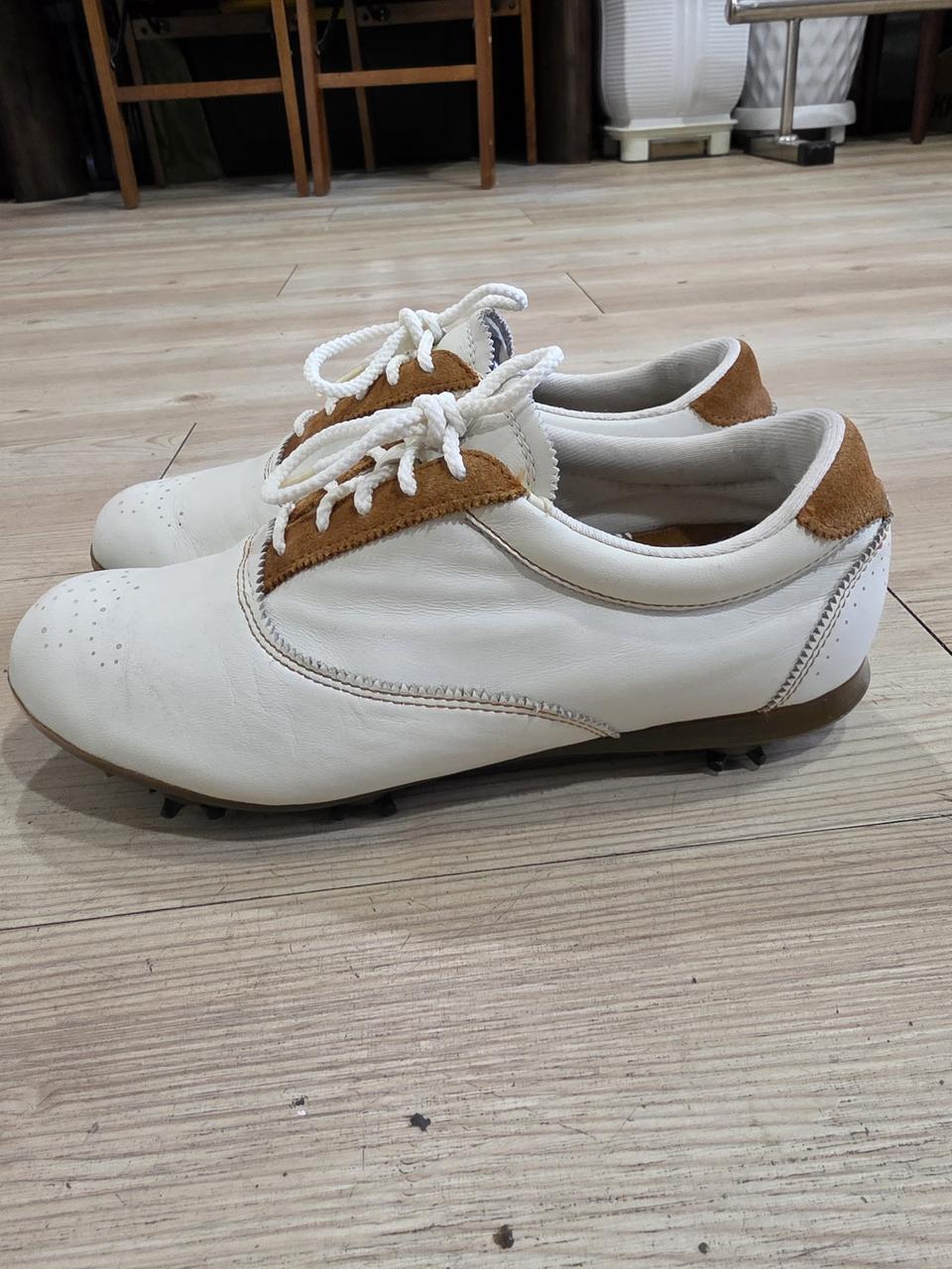 아디다스 골프 우먼스 천연가죽 골프화 230mm