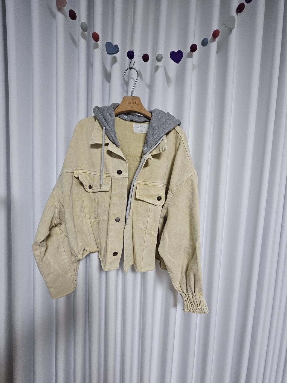 후드탈착 청자켓