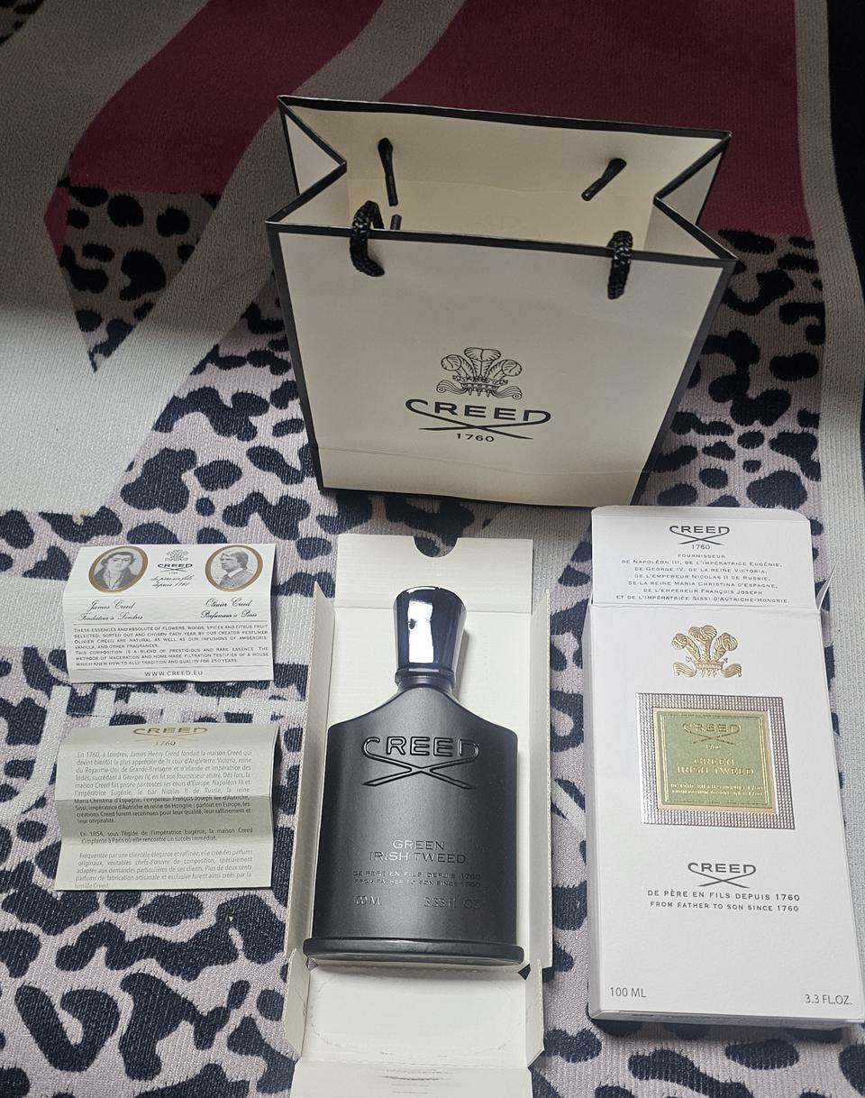 크리드 그린아이리쉬 트위드 오드퍼퓸 100ml 향수 미개봉 새상품 쇼핑백