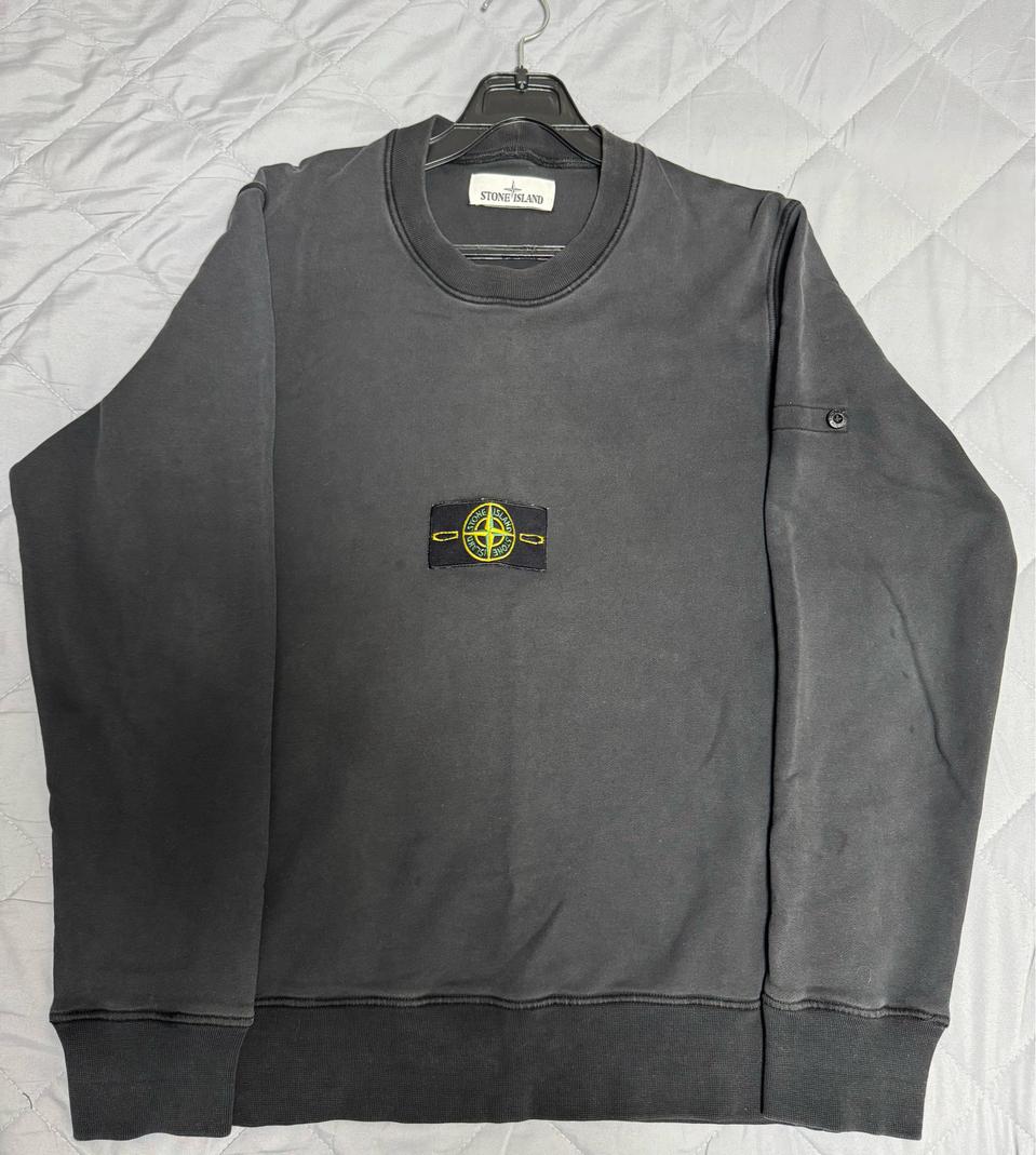 [S]20SS 스톤아일랜드 블랙 크루넥 맨투맨
