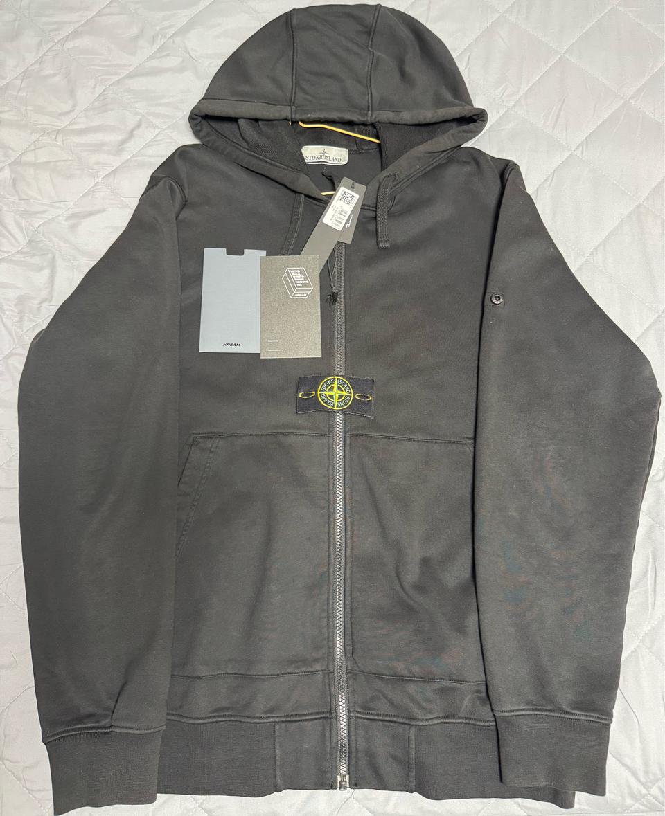 [2XL]24SS 스톤아일랜드 블랙 후드집엊