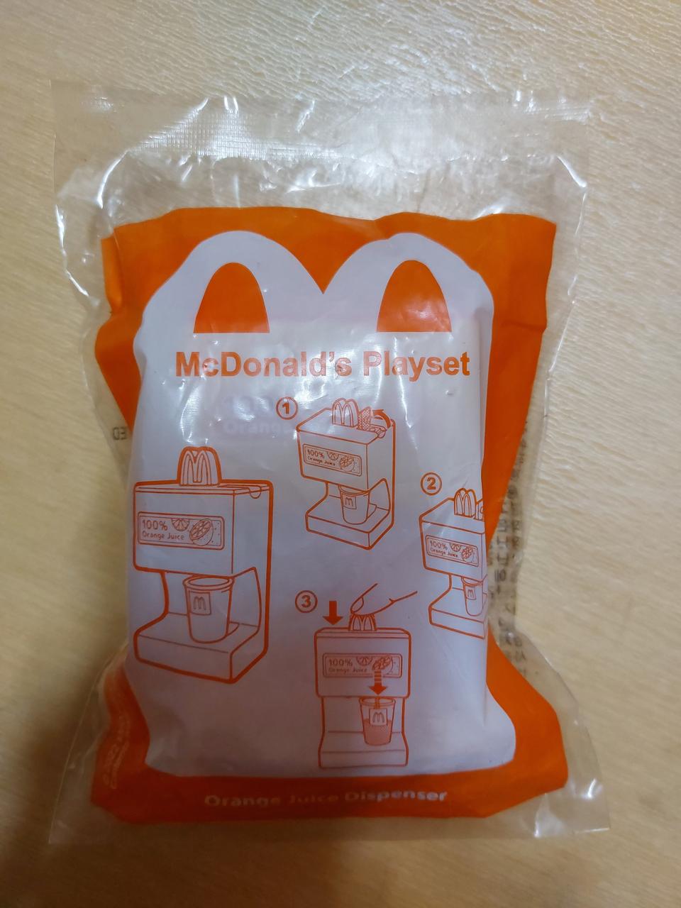맥도날드 플레이세트 오렌지 주스 디스펜서 새상품