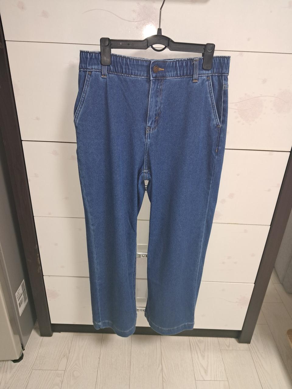 데님중청바지 새상품 66. 밴딩