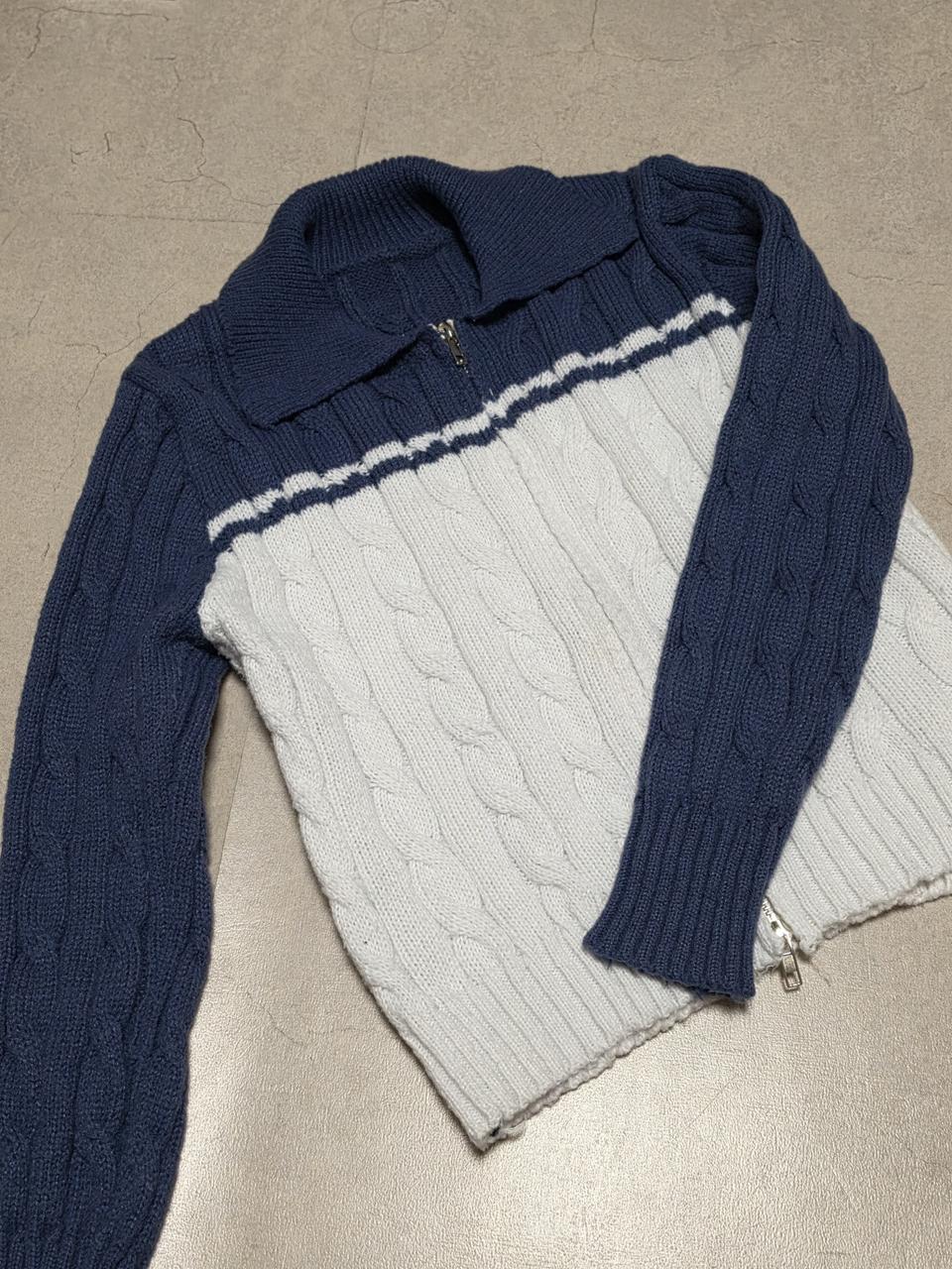 192 케이블 니트 집업 가디건