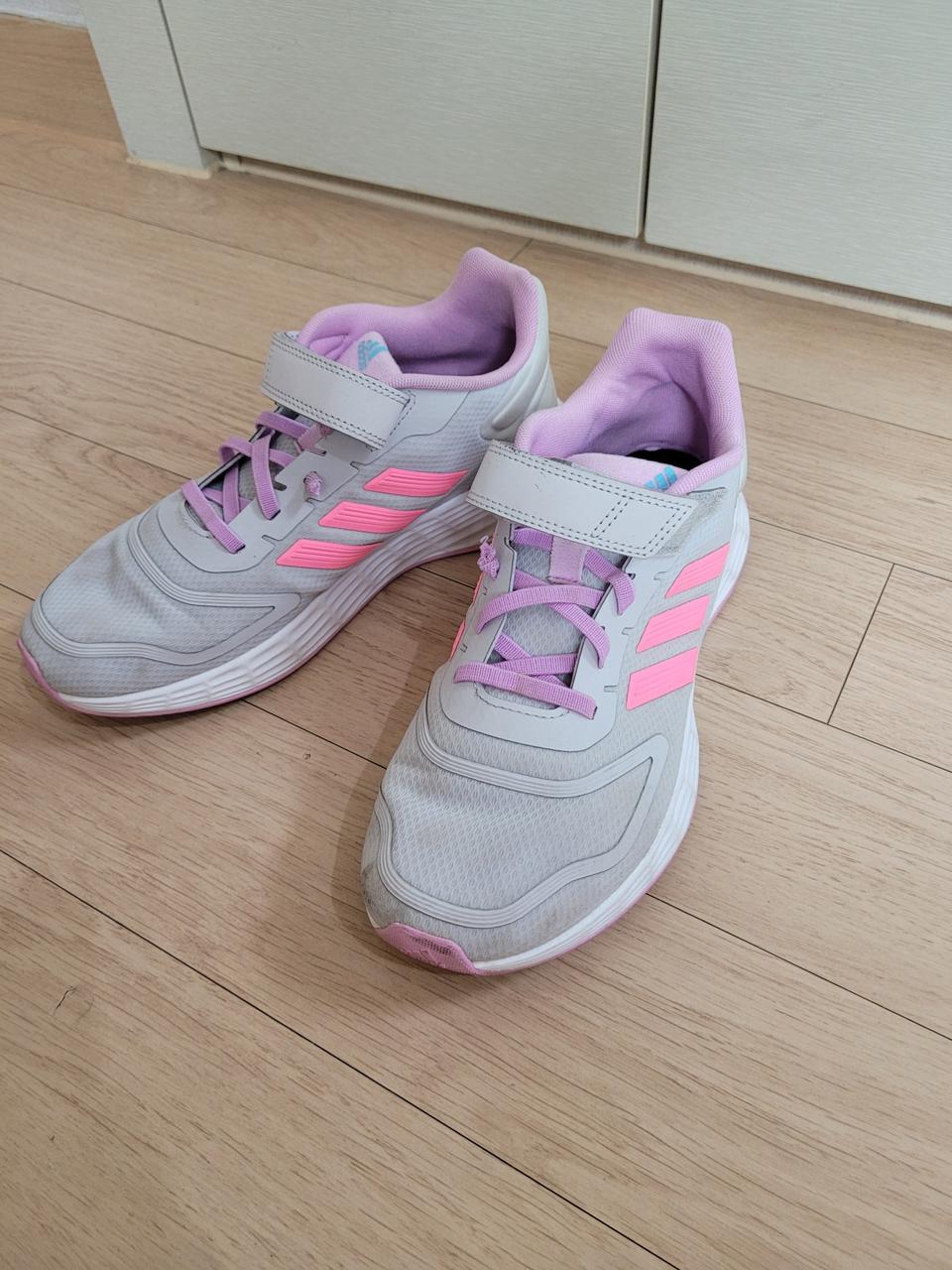 아디다스 Adidas 키즈 운동화 240 핑크