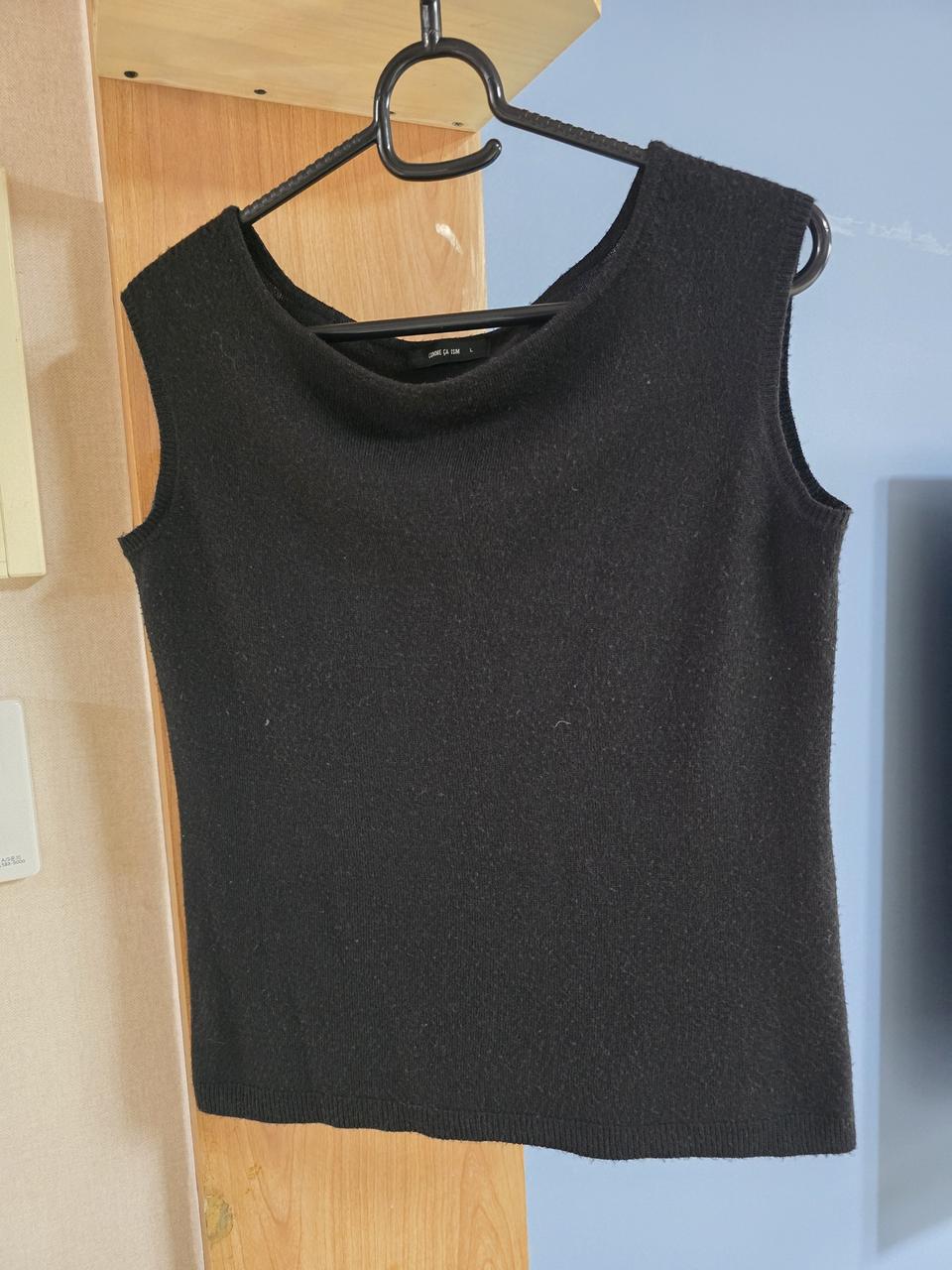 COMME CA ISM 블랙 민소매 L