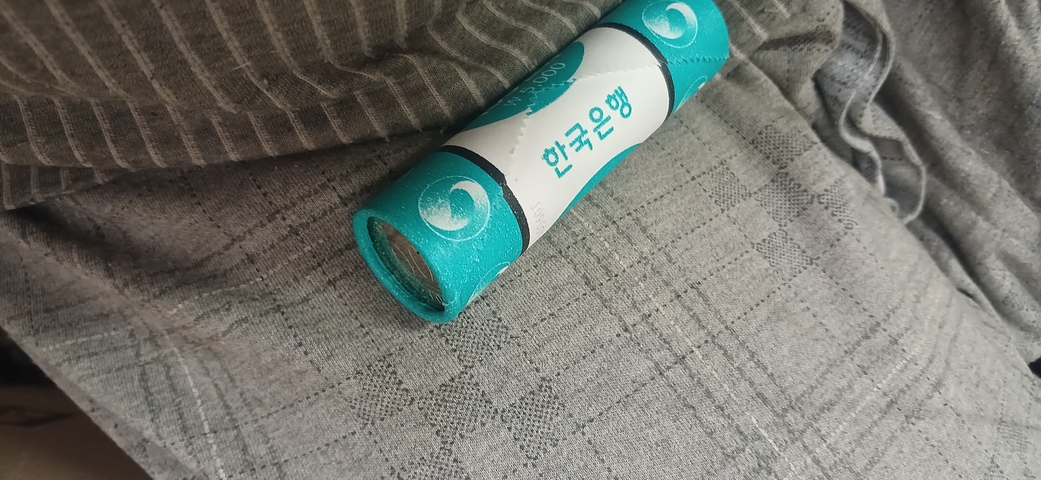 100원동전 50개 2017년. 미사용