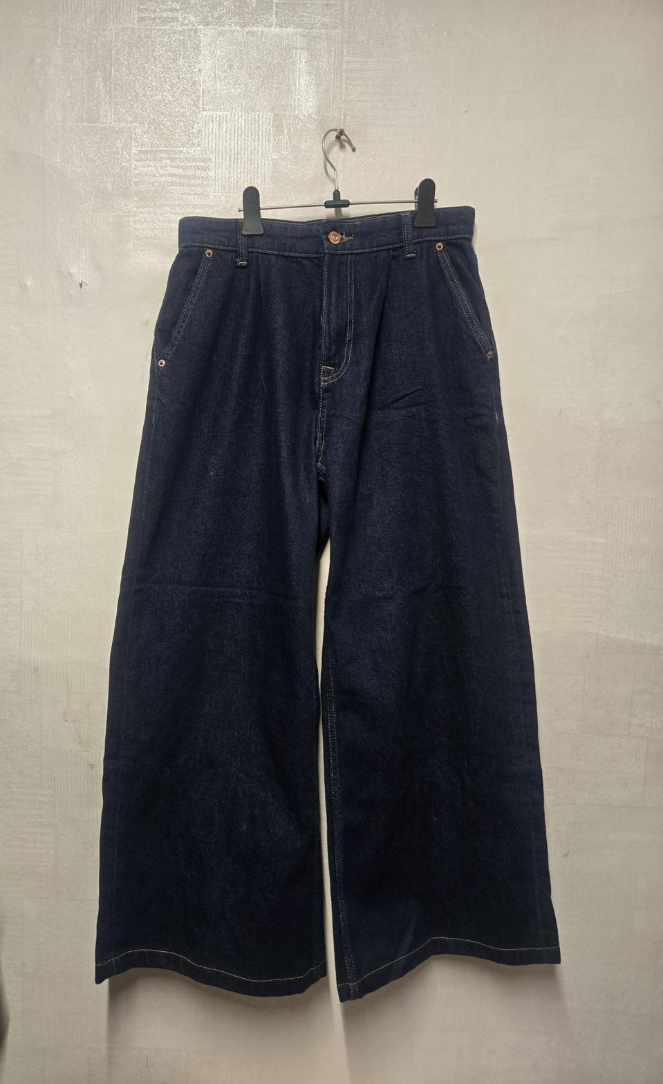 자라 와이드 데님 팬츠 M 사이즈