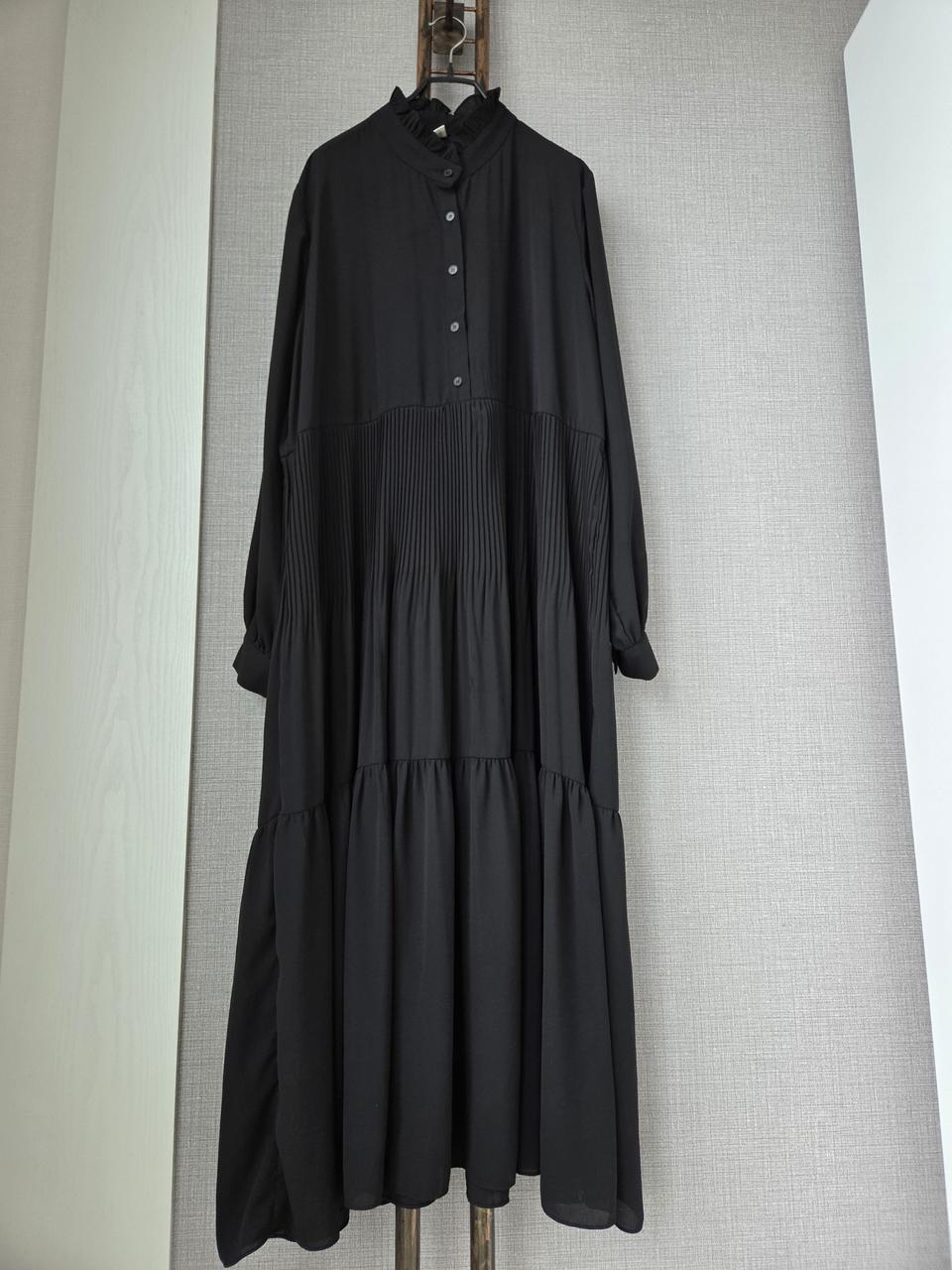 TOPGIRL 쉬폰 기계주름 맥시원피스