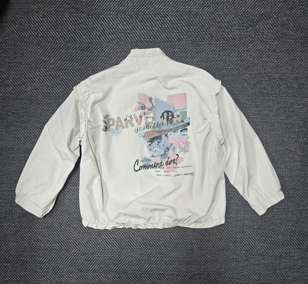 지컷 아이보리 자켓 오버핏 점퍼