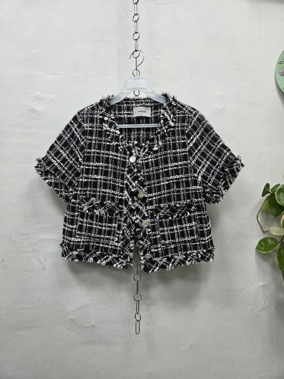 스튜디오AG/트위드자켓55-날씬66