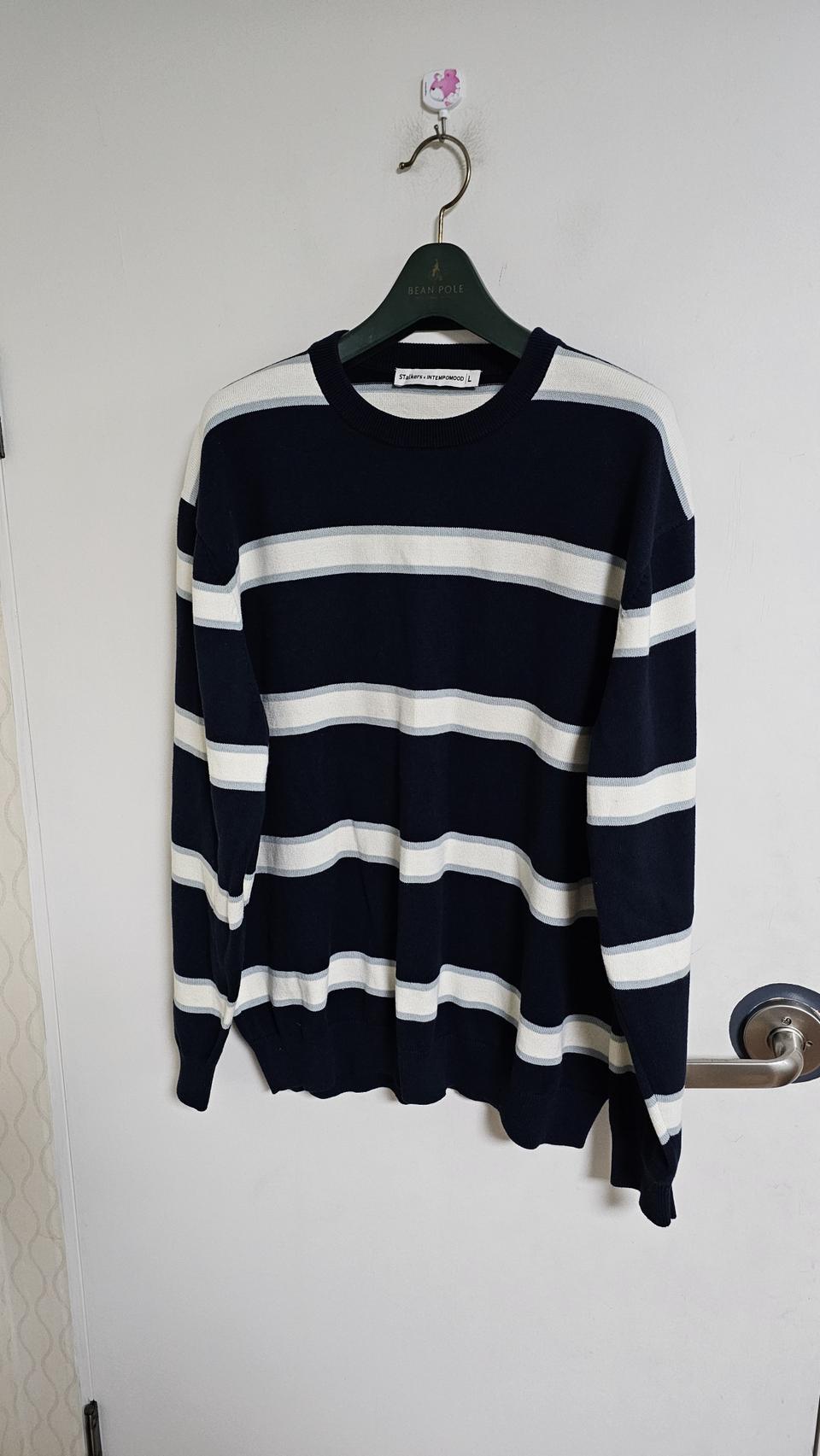 스토커즈 인템포무드 콜라보 스트라이프 니트(412