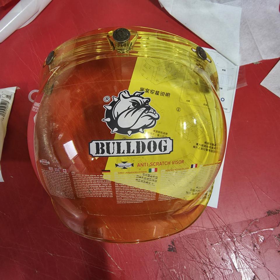 오토바이 오픈 페이스 호환 옐로우 버블쉴드