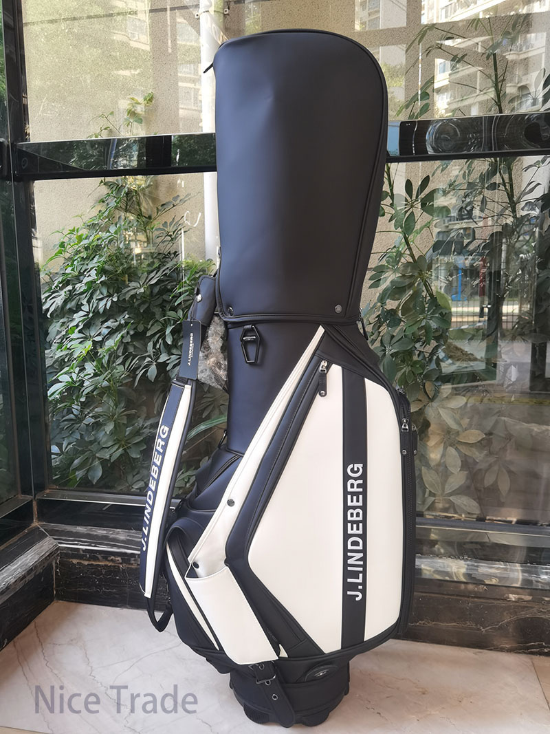 제이린드버그 블랙화이트 프로 골프캐디백