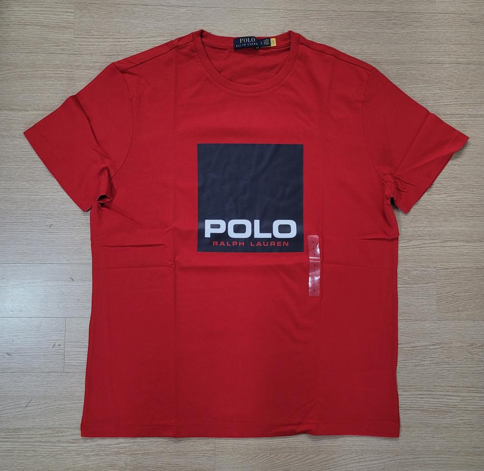 폴로 랄프로렌 반팔티 L사이즈 새제품 레드 4만원