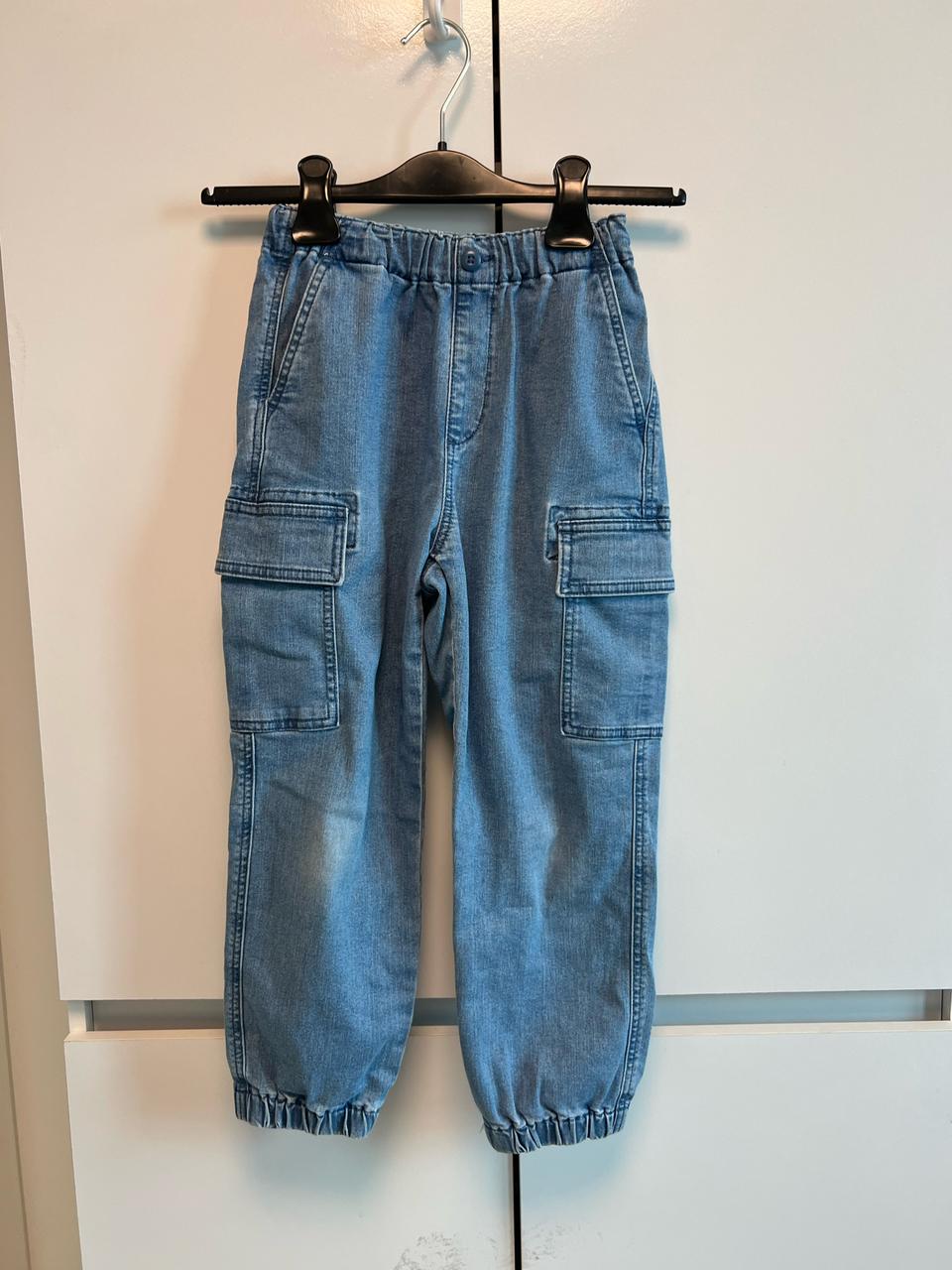 유니클로 키즈 청 카고 팬츠