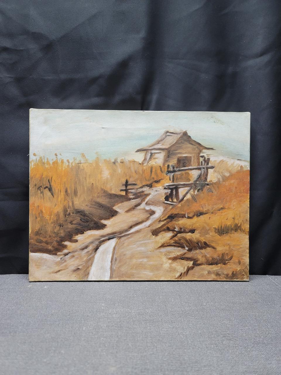 유화 그림 오두막 6호