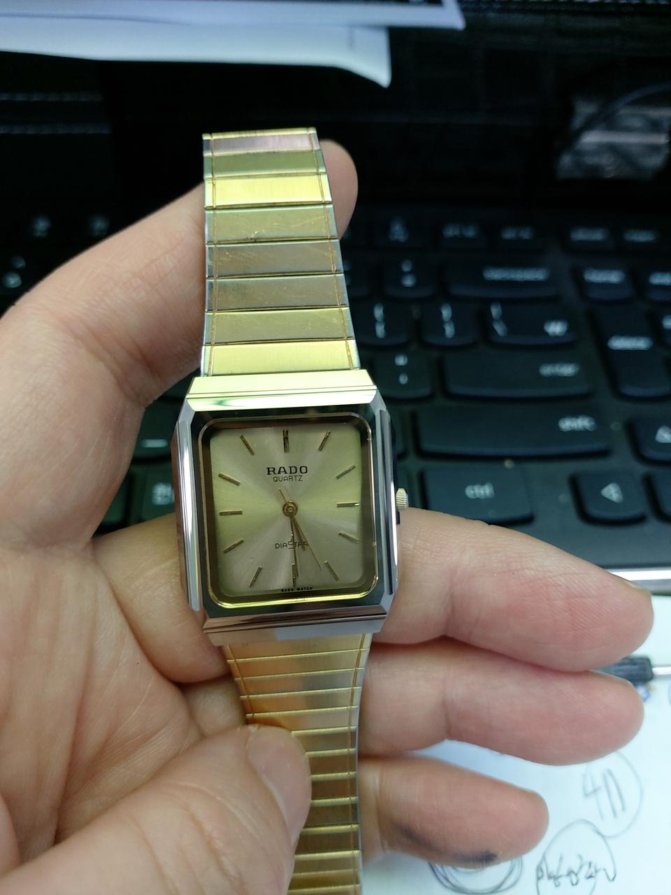 라도 빈티지 텅스텐 금장 시계