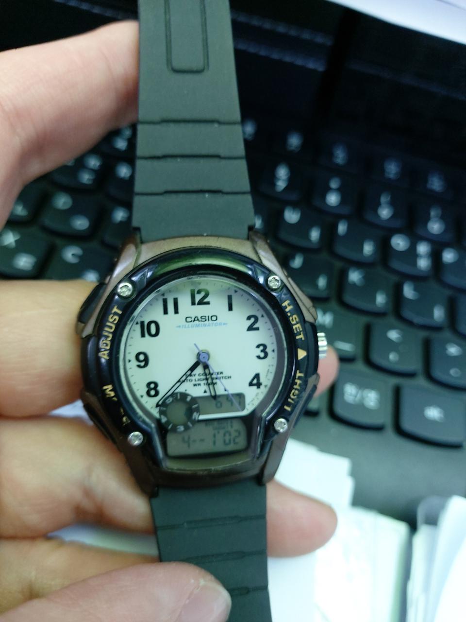 카시오 ILLUMINATOR 아날로그 디지털 시계