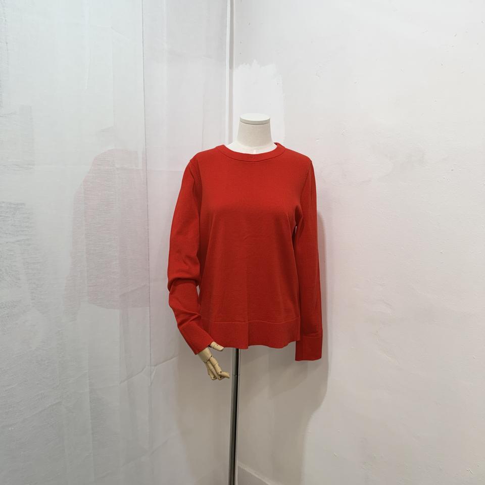 (M)코스 COS 주황빨강 긴팔니트 간절기니트 4395