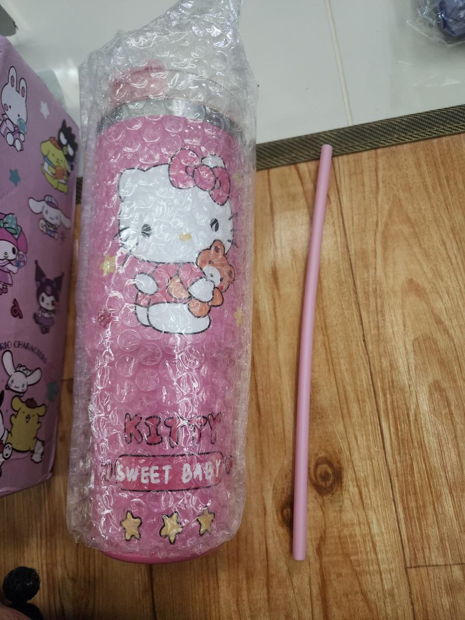 헬로키티 핑크 텀블러