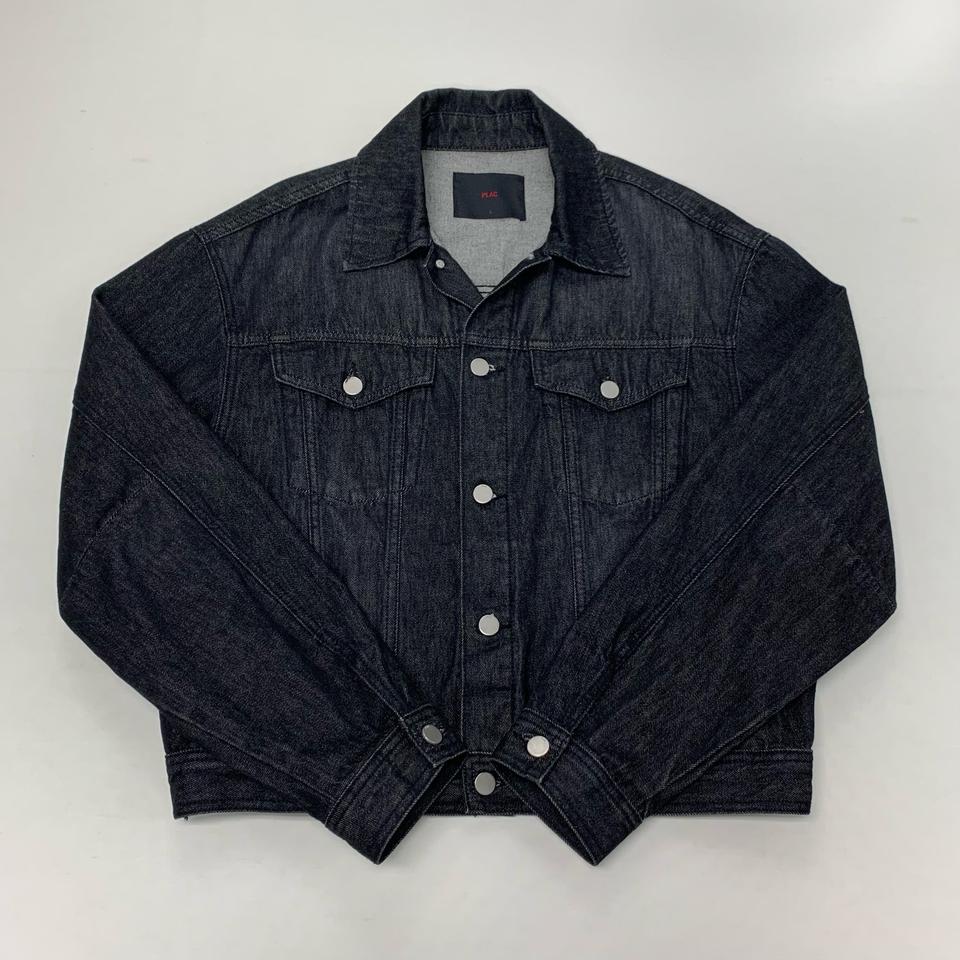 PLAC 플랙 흑청 데님 트러커자켓 (L)