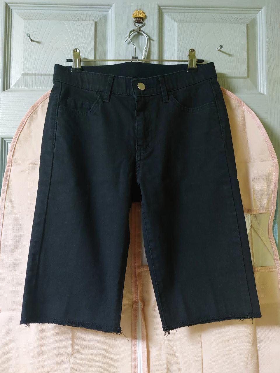 DENIM CRAFT 블랙 데님 반바지 M 사이즈