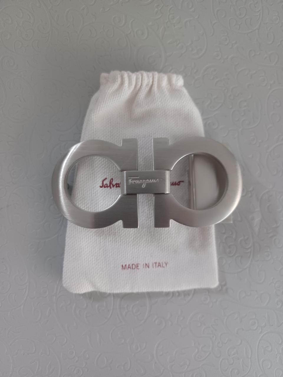 페라가모 은장 무광 버클