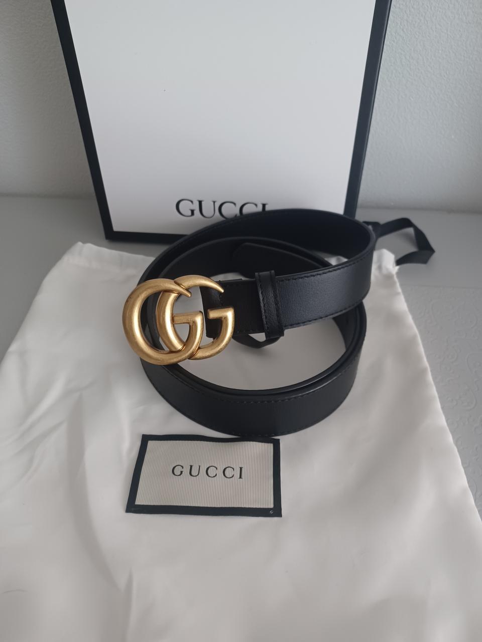 구찌 GG 마몽 금장 벨트 90