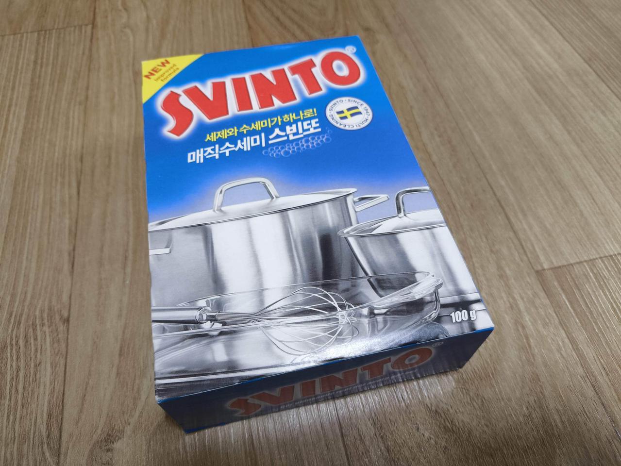 세제와 수세미가 하나로! 스빈토 매직 수세미 세제 100g
