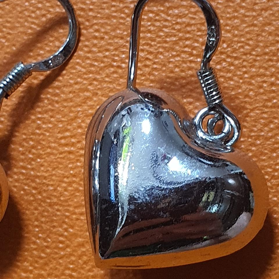 유럽 하트 실버 925 펜던트 귀걸이(이어링)