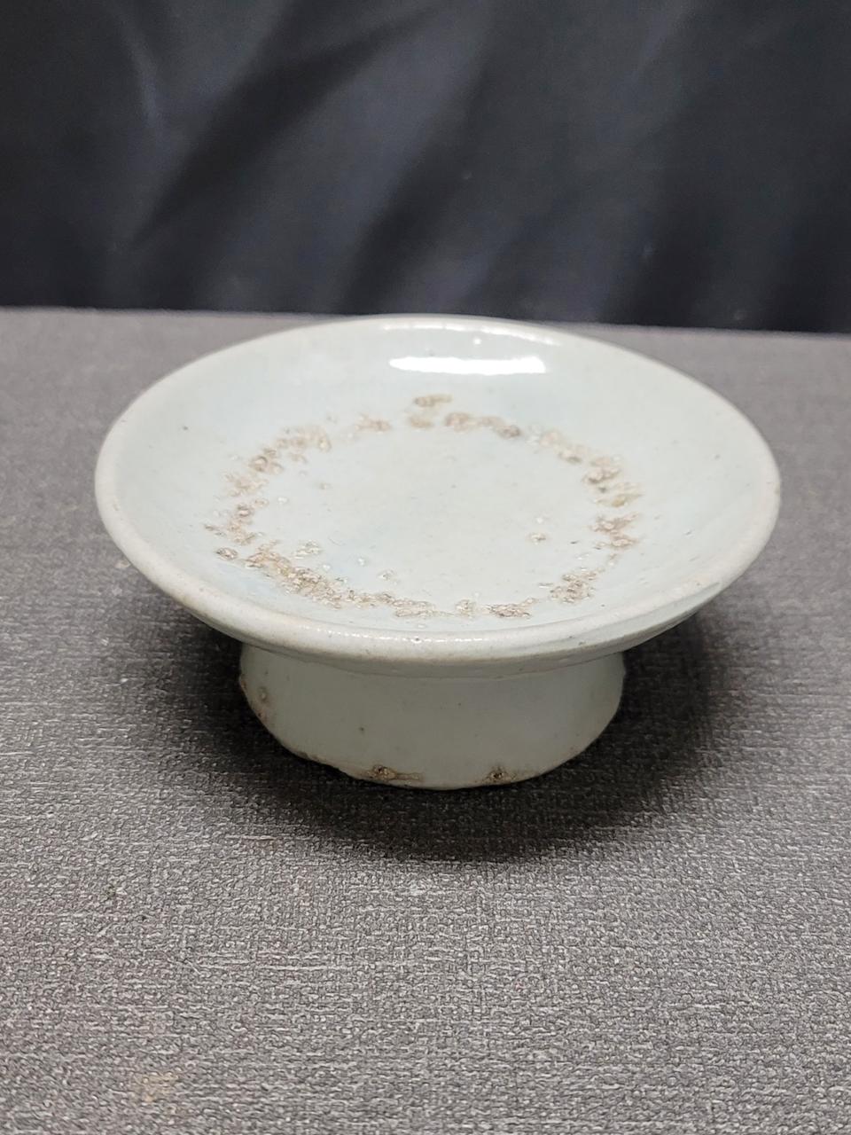 조선후기 백자 편대 높은굽 제기