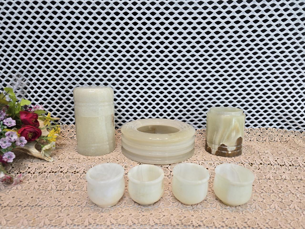 옥 수공예품 6점.미사용품