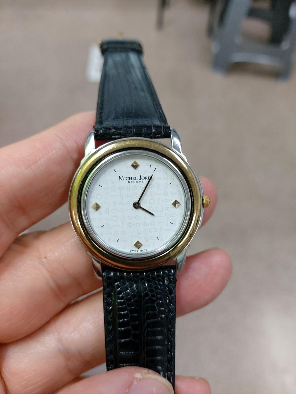 미셸조르당 남성 가죽 시계