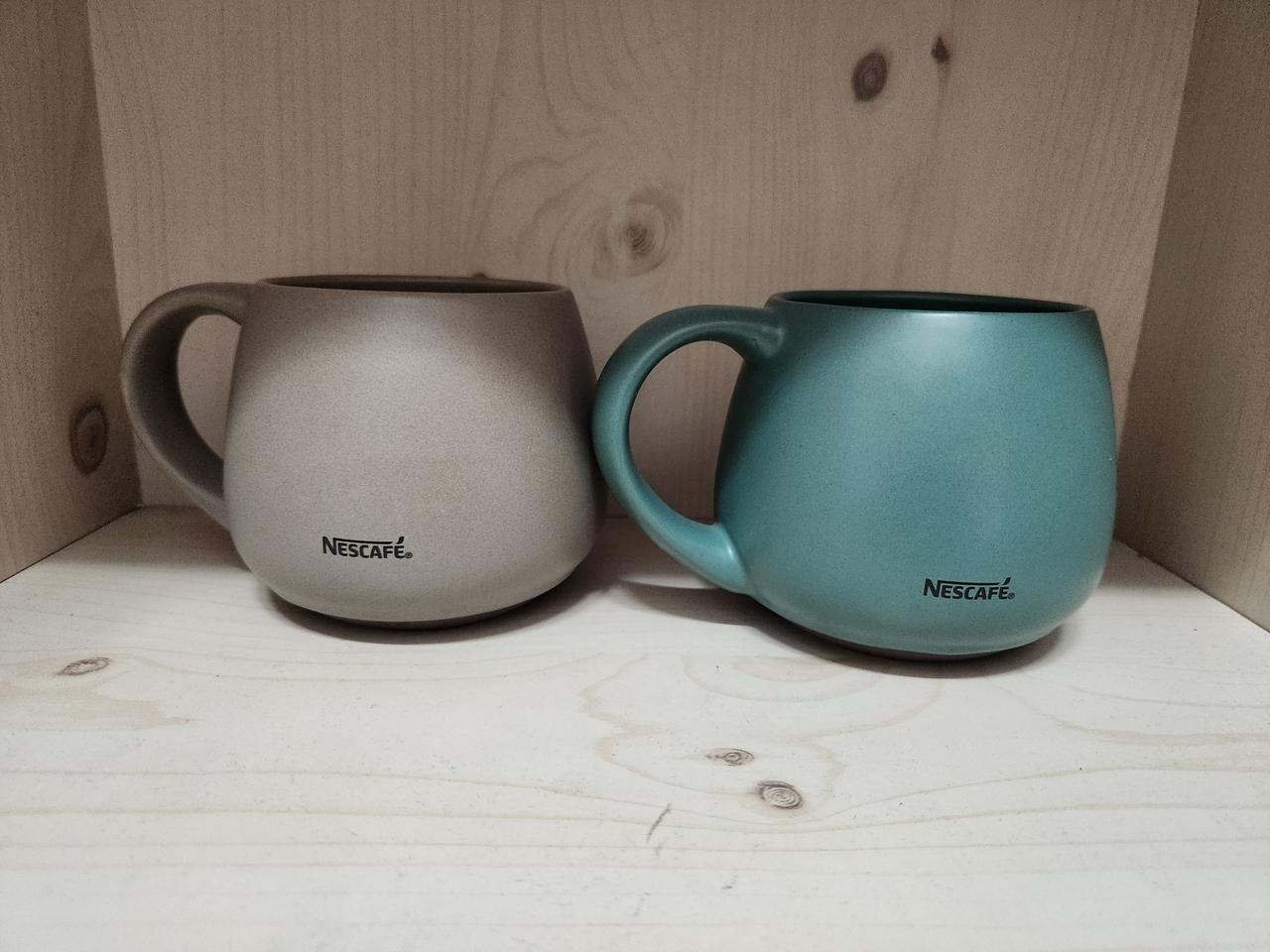 네스카페 머그컵 베이지/민트 2개 세트